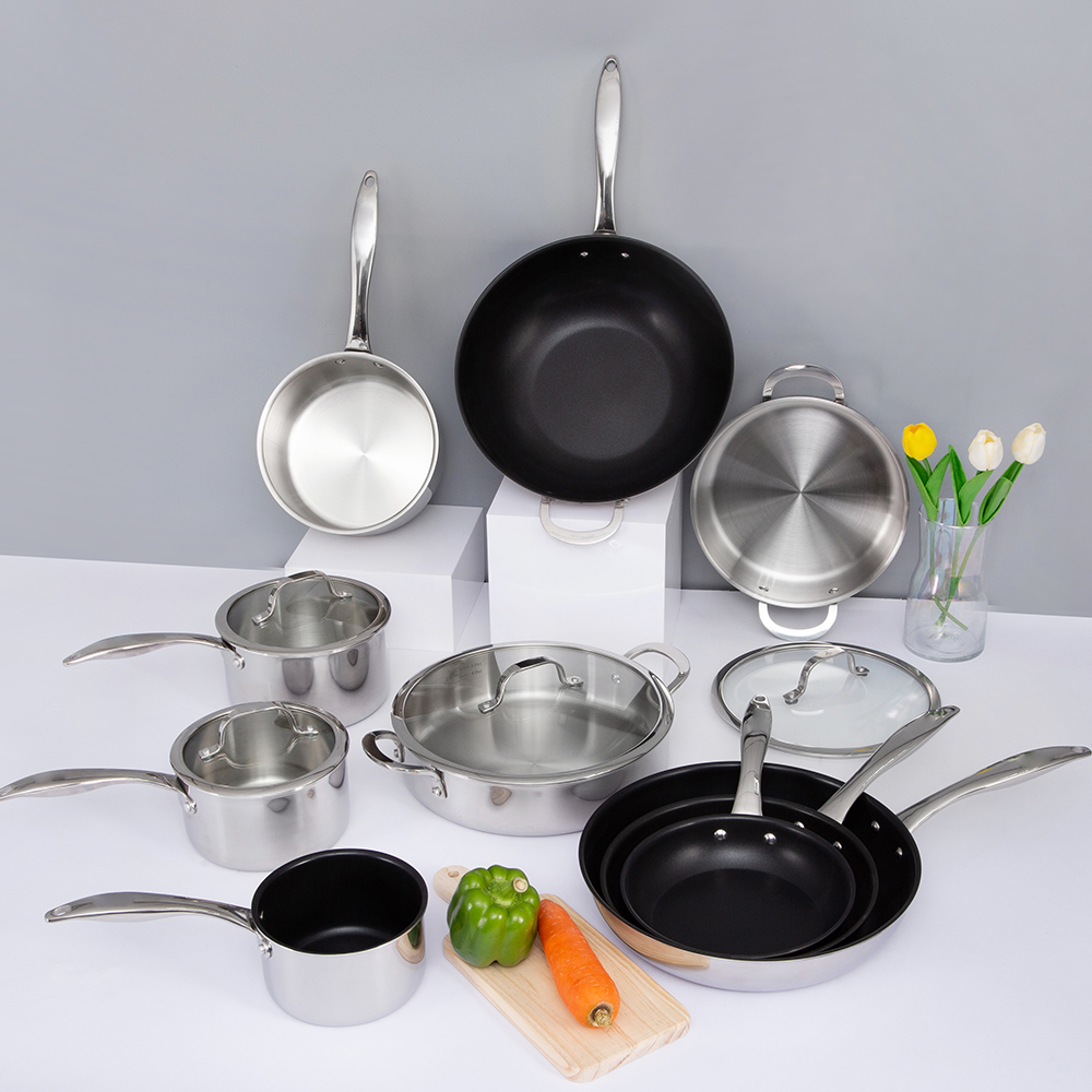 Stainless steel cookware set JY-SN&SNT-set