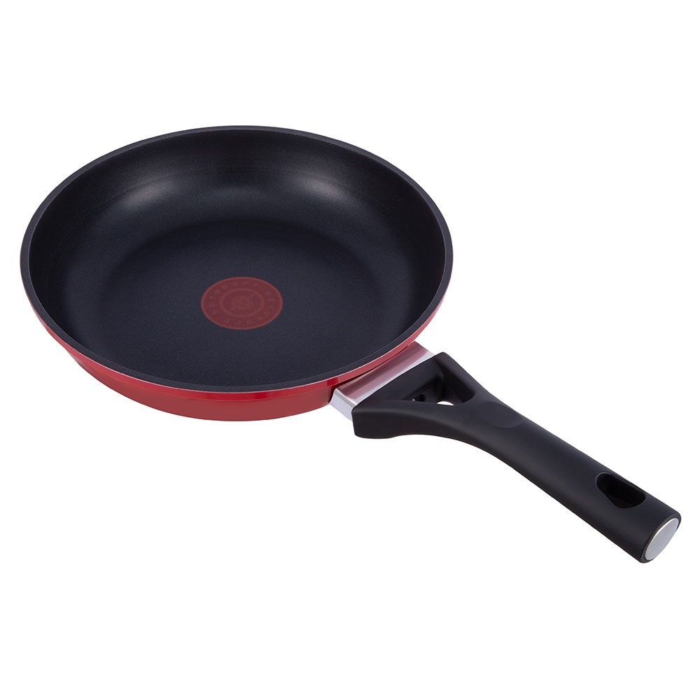 28*5.5cm easy clean thermo signal aluminium nonstick frying pan JY-HHDL22-2855